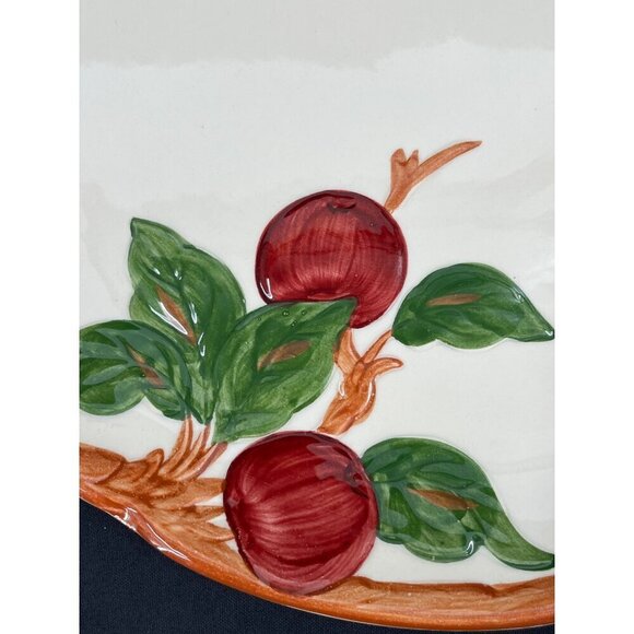 Franciscan Apple Earthenware Hand-Painted Ceramic Fruit Bowl Apple Design - Picture 2 of 7